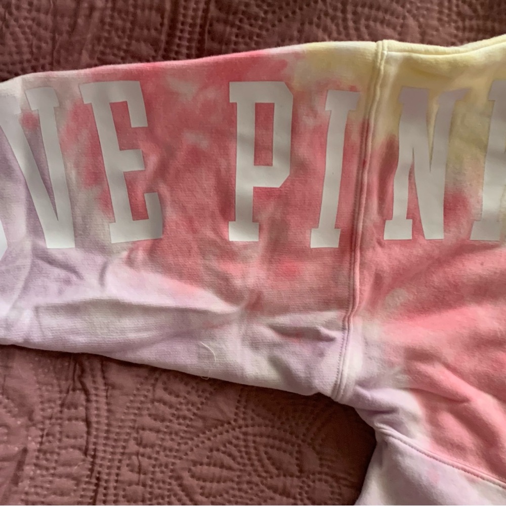 ❤️❤️Sold on eBay❤️❤️ VS Pink S Freya Tie Dye 1/4 Zip Sweatshirt & Joggers - Picture 11 of 16